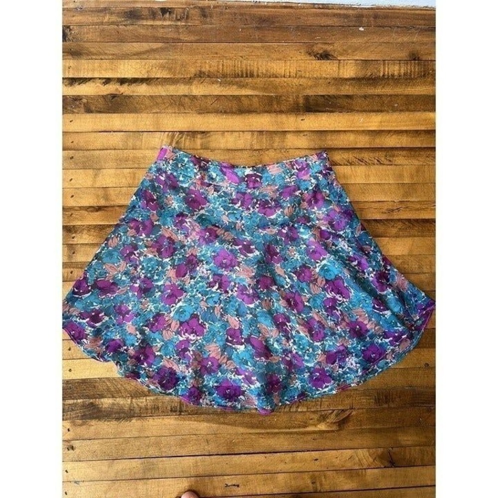 BCBGeneration Women's Size 2 Floral Multicolor Mini Skirt